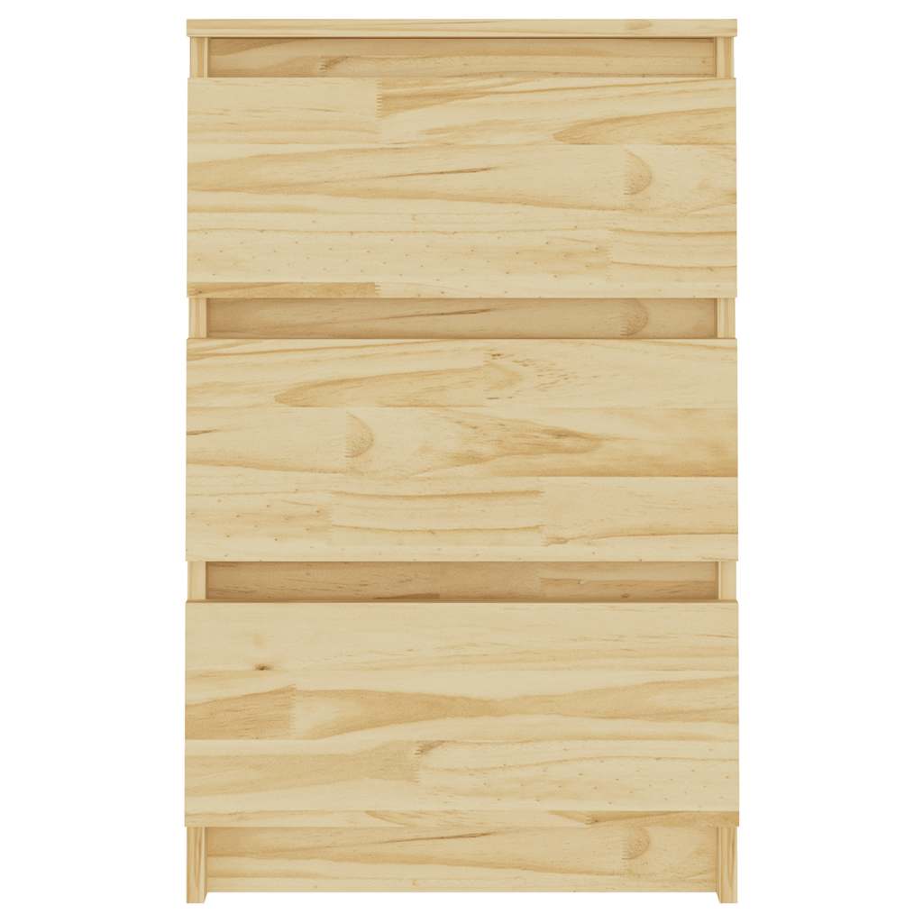 vidaXL Szafka nocna, 40x29,5x64 cm, lite drewno sosnowe