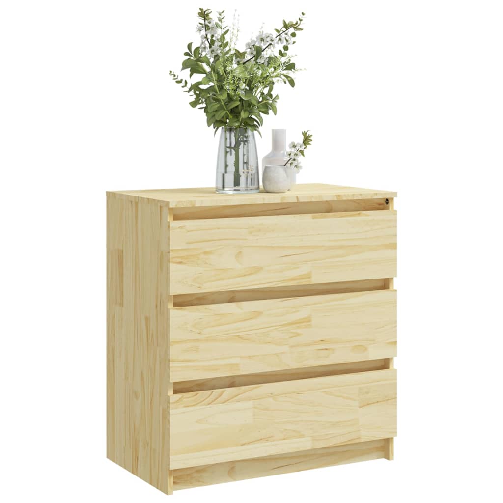 vidaXL Szafka nocna, 60x36x64 cm, lite drewno sosnowe