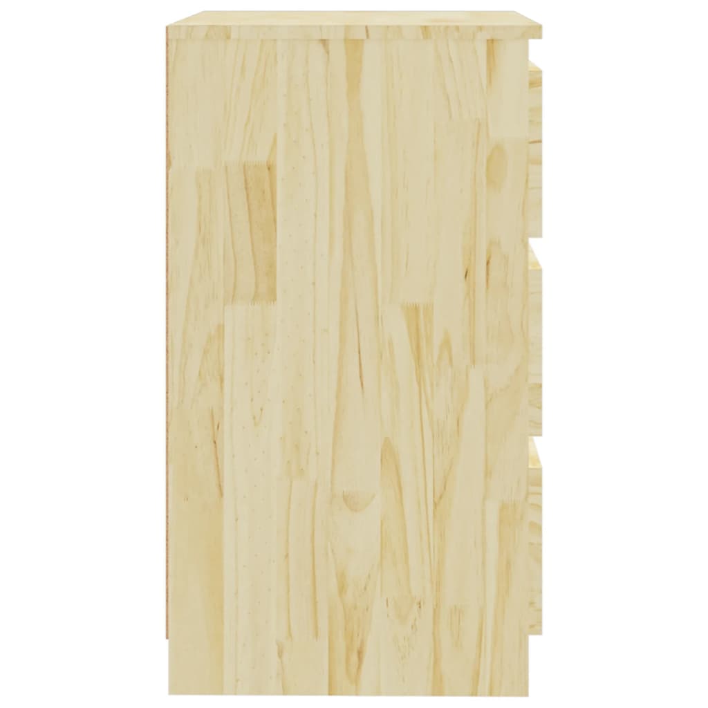 vidaXL Szafka nocna, 60x36x64 cm, lite drewno sosnowe