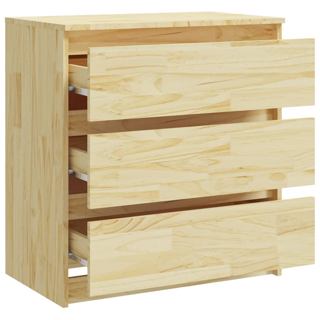 vidaXL Szafka nocna, 60x36x64 cm, lite drewno sosnowe