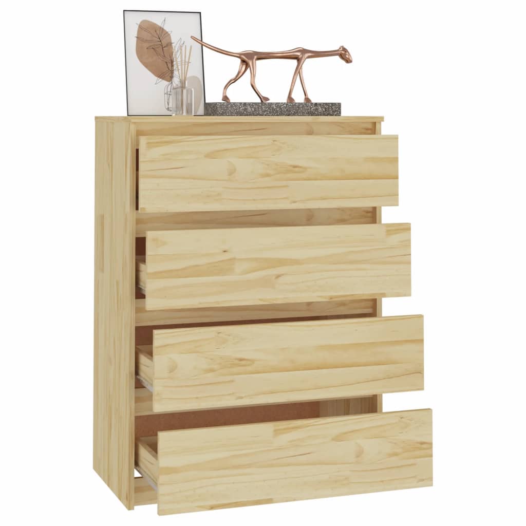 vidaXL Komoda, 60x36x84 cm, lite drewno sosnowe