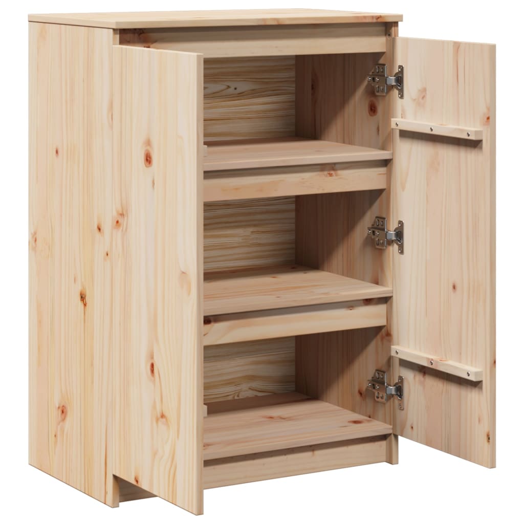 vidaXL Szafka, 60x36x84 cm, lite drewno sosnowe