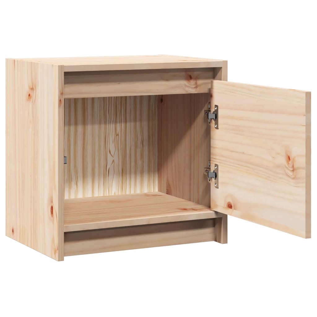 vidaXL Szafka nocna, 40x30,5x40 cm, lite drewno sosnowe