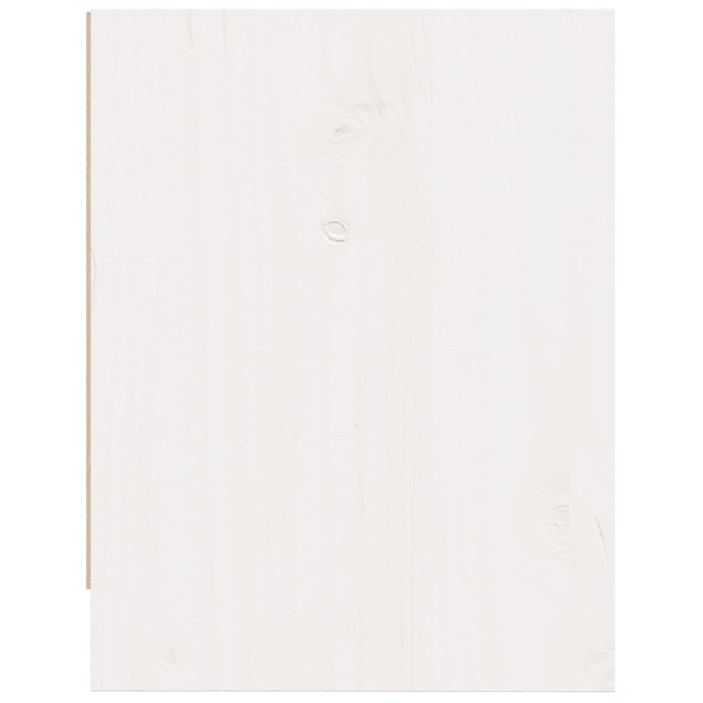 vidaXL Szafka nocna, biała, 40x30,5x40 cm, lite drewno sosnowe