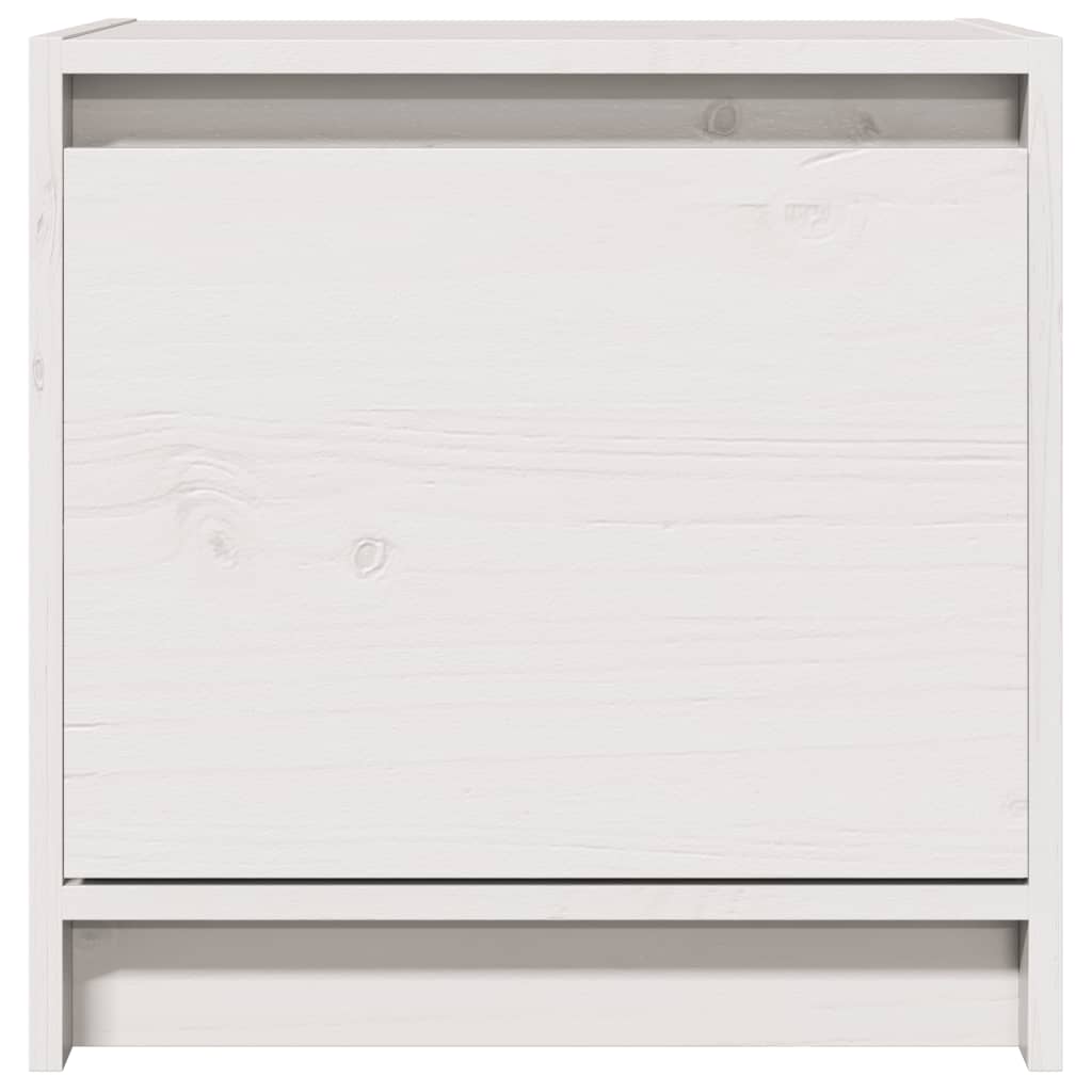 vidaXL Szafki nocne, 2 szt., białe, 40x30,5x40 cm, lite drewno sosnowe