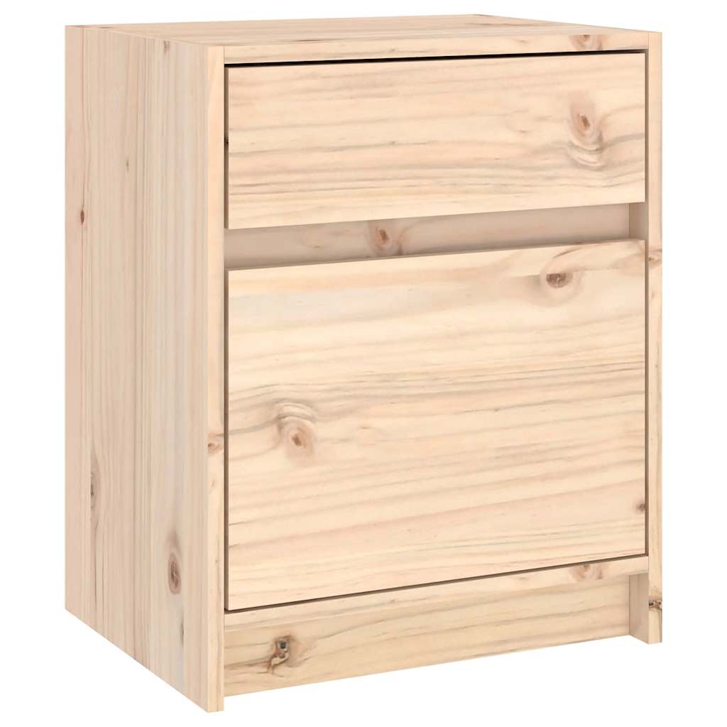 vidaXL Szafka nocna, 40x31x50 cm, lite drewno sosnowe