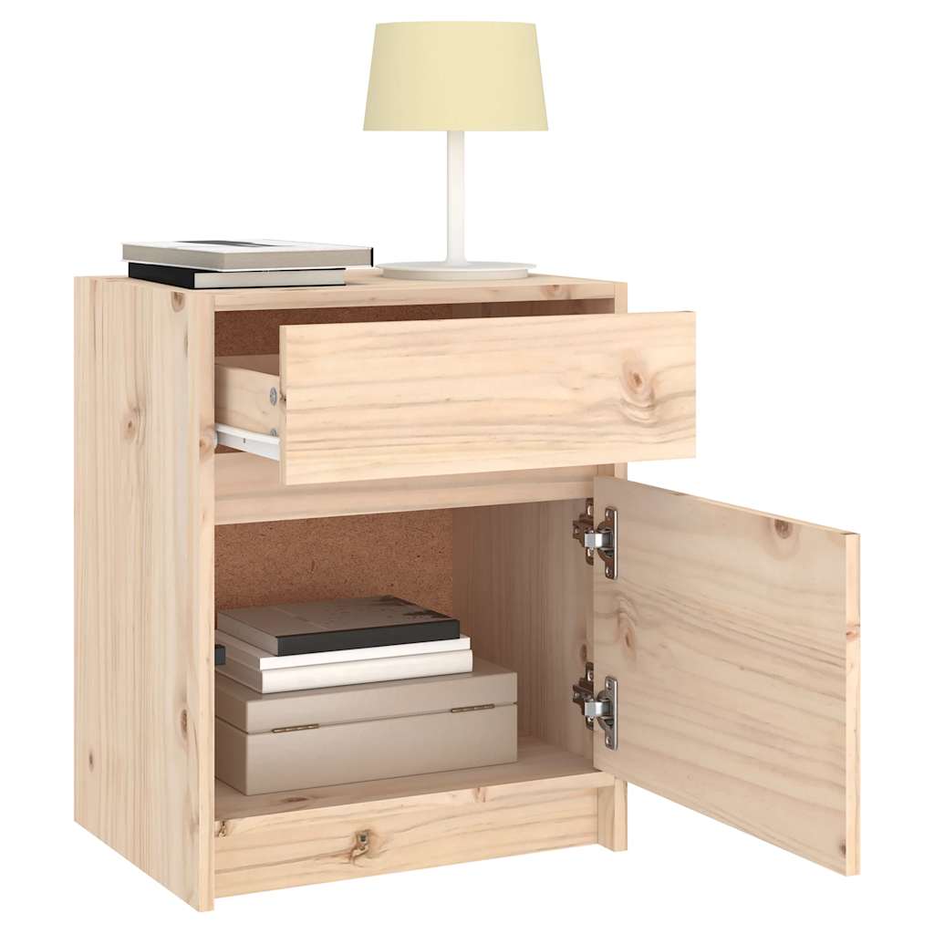 vidaXL Szafka nocna, 40x31x50 cm, lite drewno sosnowe