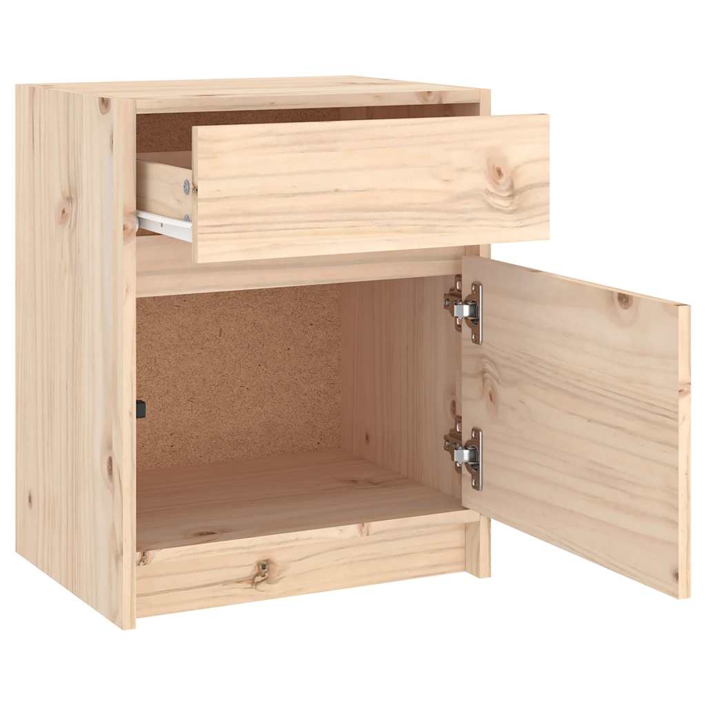 vidaXL Szafka nocna, 40x31x50 cm, lite drewno sosnowe