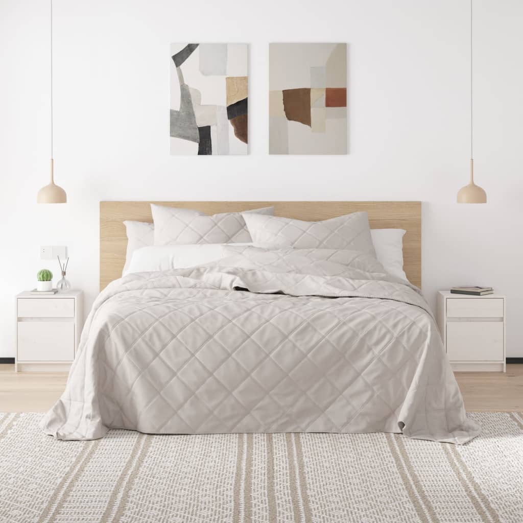 vidaXL Szafka nocna, biała, 40x31x50 cm, lite drewno sosnowe
