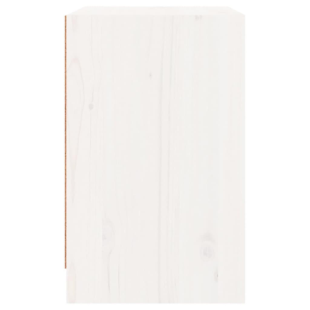 vidaXL Szafki nocne, 2 szt., białe, 40x31x50 cm, lite drewno sosnowe