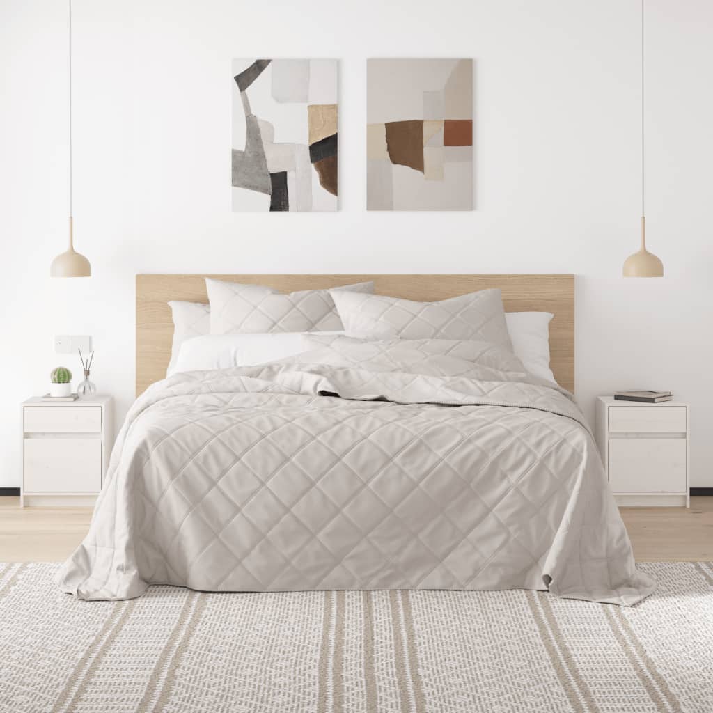vidaXL Szafki nocne, 2 szt., białe, 40x31x50 cm, lite drewno sosnowe