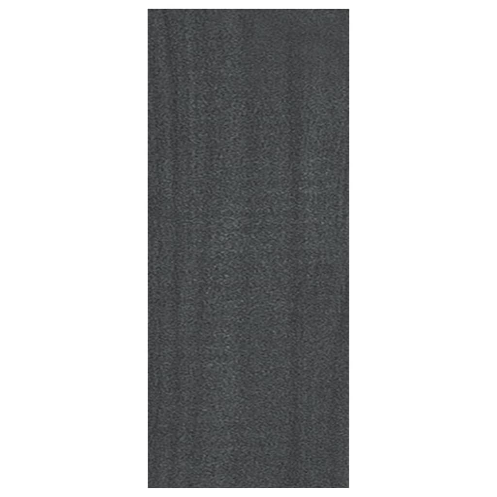 vidaXL Regał na książki, szary, 40x30x71,5 cm, lite drewno sosnowe