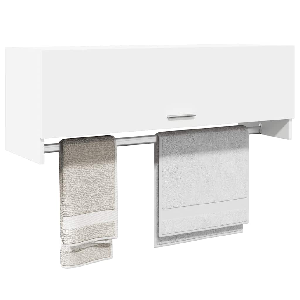 vidaXL Szafka, biała 100x32,5x35 cm, materiał drewnopochodny