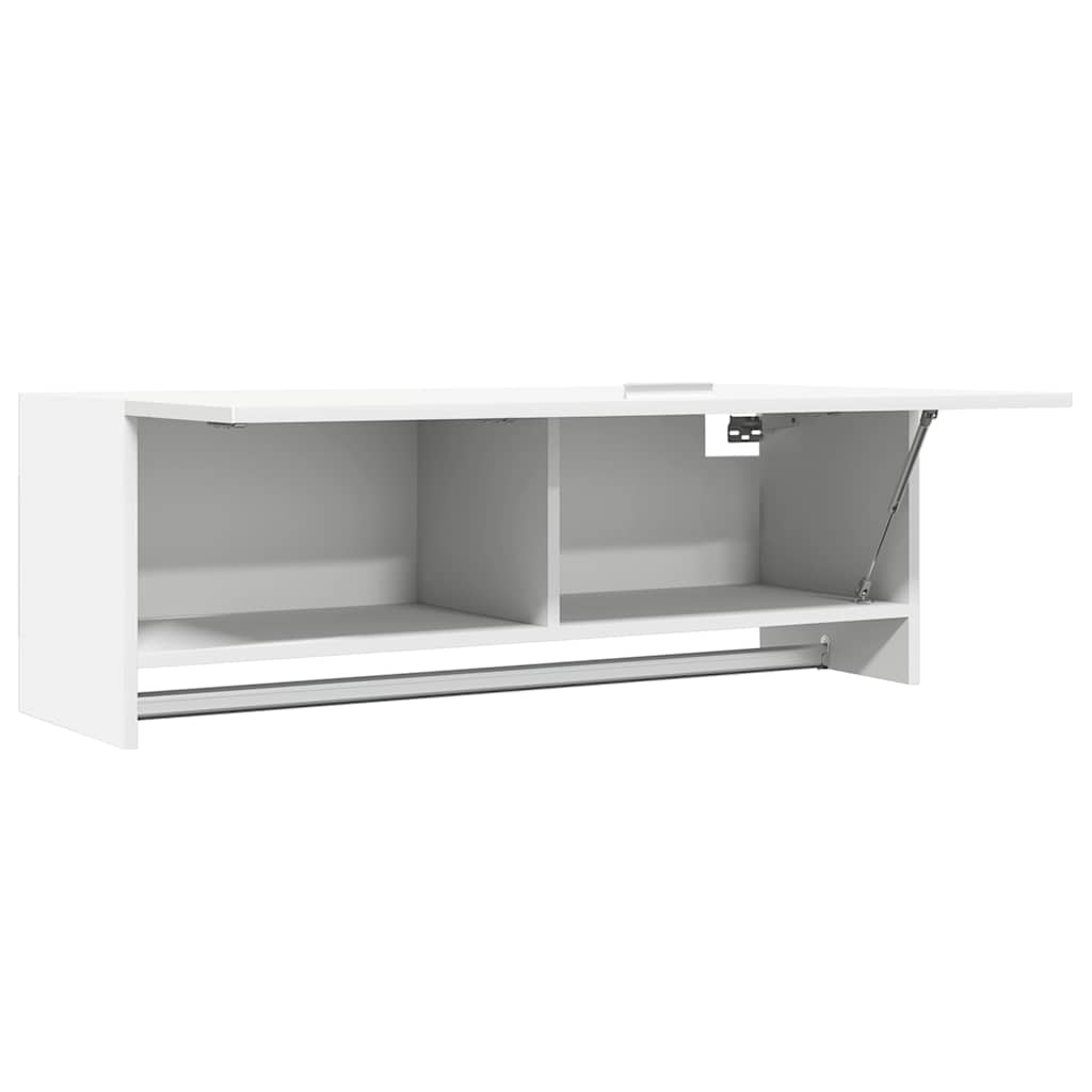 vidaXL Szafka, biała 100x32,5x35 cm, materiał drewnopochodny
