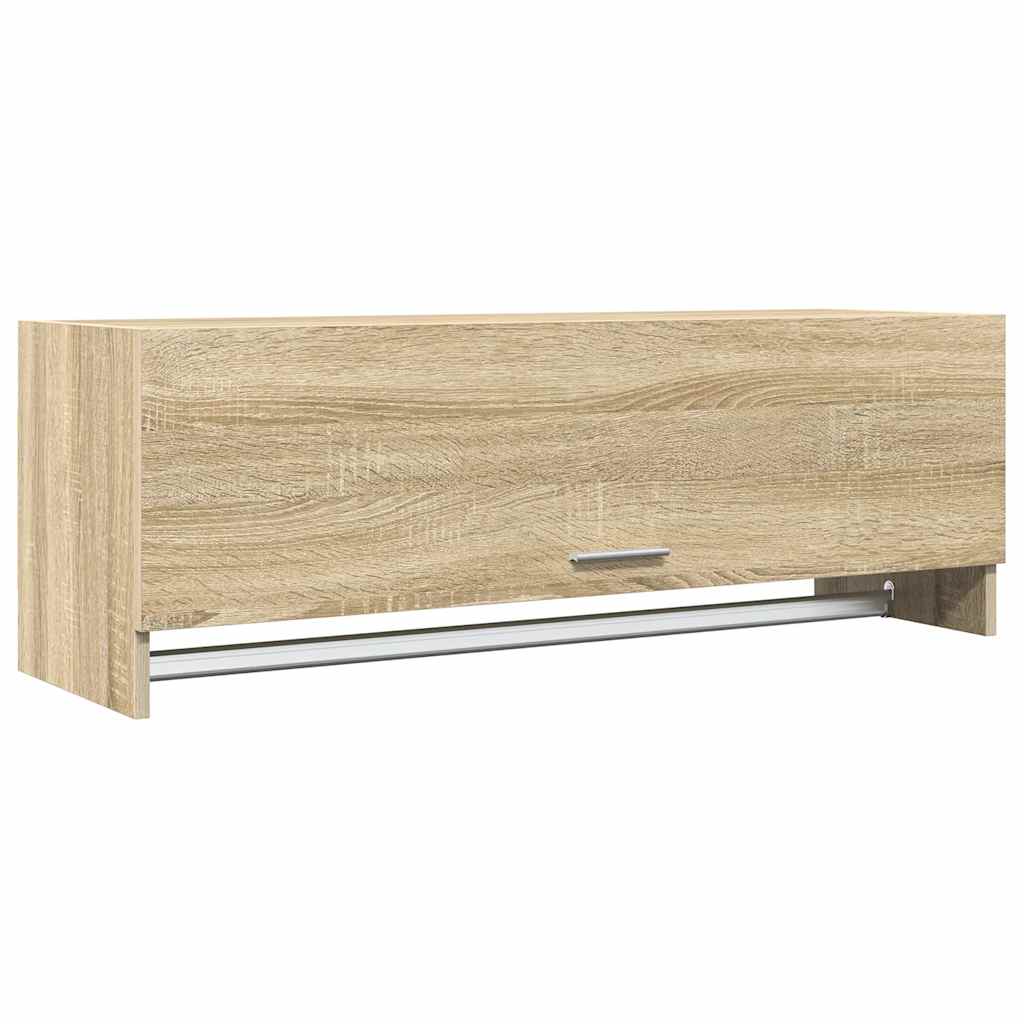 vidaXL Szafka, dąb sonoma, 100x32,5x35 cm, materiał drewnopochodny