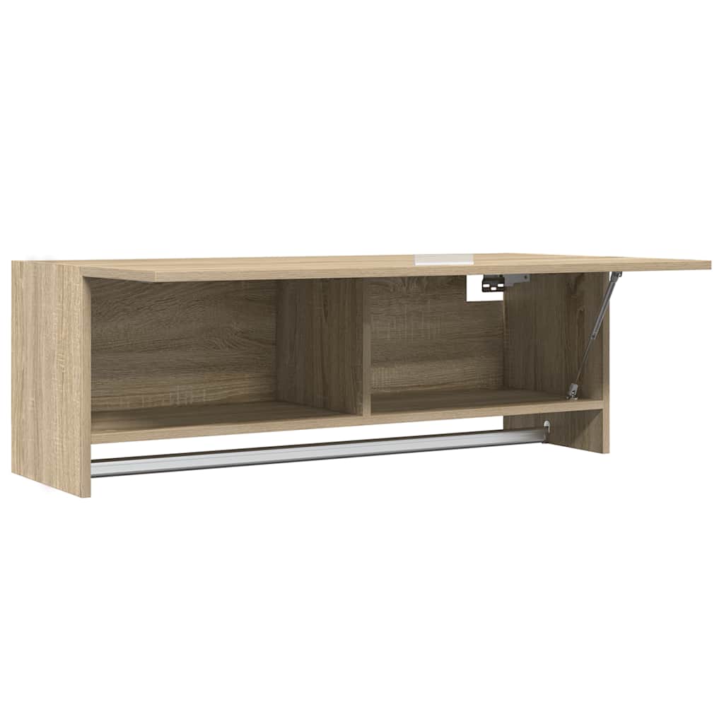 vidaXL Szafka, dąb sonoma, 100x32,5x35 cm, materiał drewnopochodny