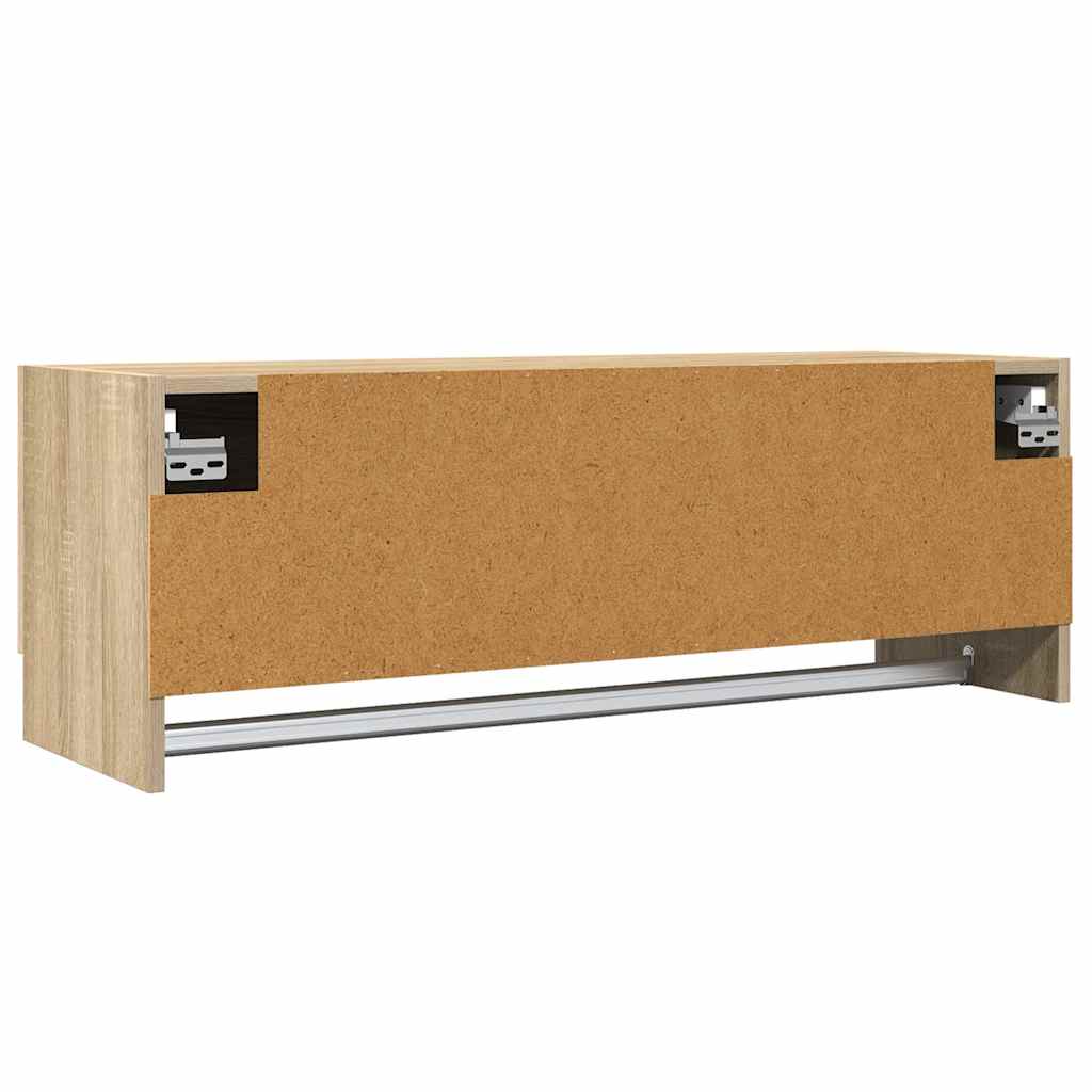 vidaXL Szafka, dąb sonoma, 100x32,5x35 cm, materiał drewnopochodny