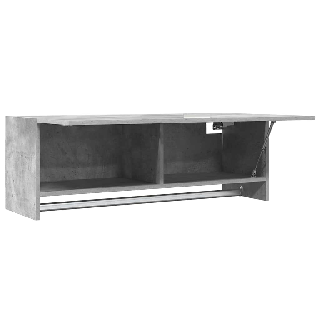 vidaXL Szafka, szarość betonu, 100x32,5x35 cm, materiał drewnopochodny