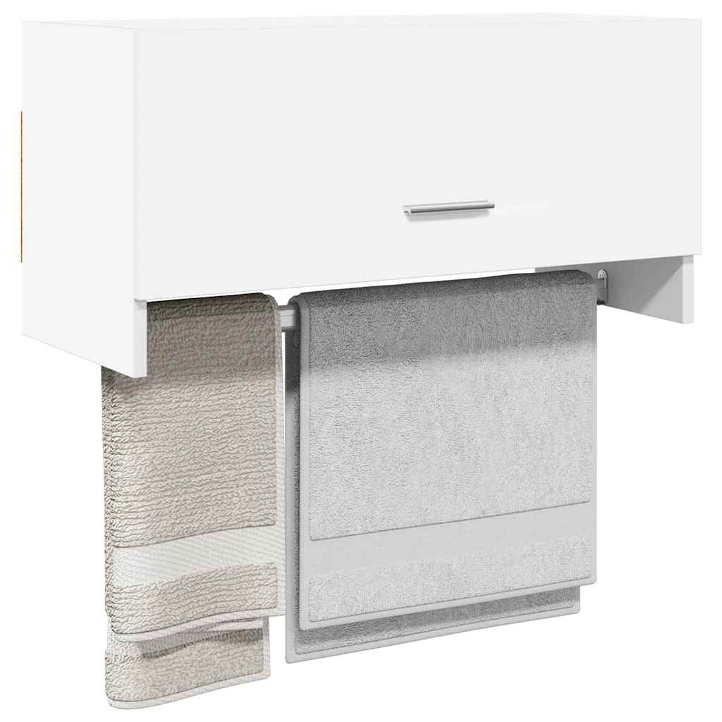 vidaXL Szafka, biała, 70x32,5x35 cm, materiał drewnopochodny