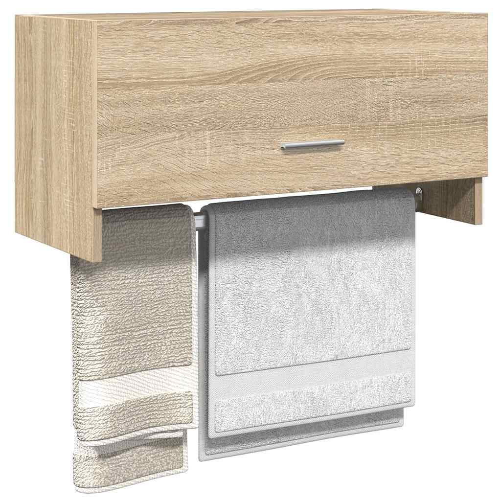 vidaXL Szafka, dąb sonoma, 70x32,5x35 cm, materiał drewnopochodny