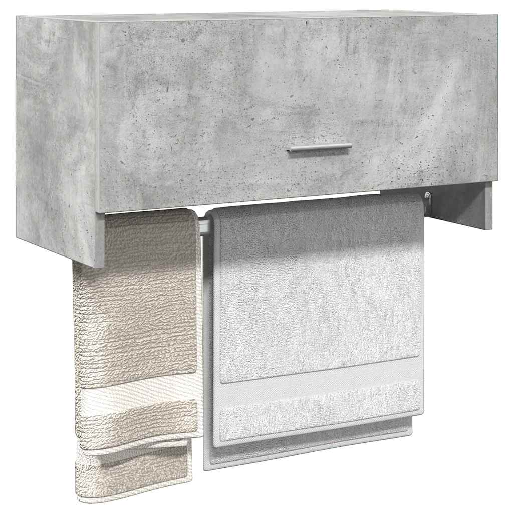 vidaXL Szafka, szarość betonu, 70x32,5x35 cm, materiał drewnopochodny