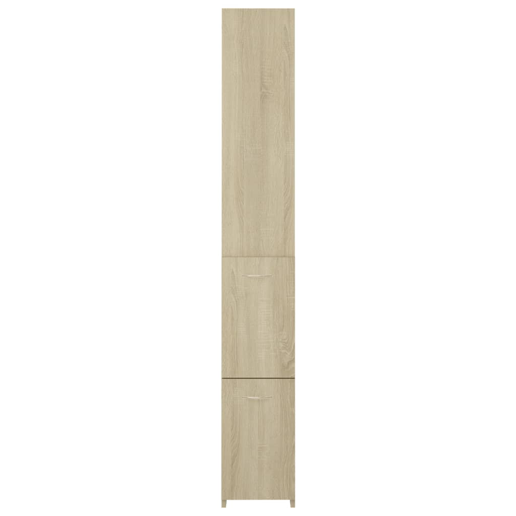 vidaXL Szafka łazienkowa, dąb sonoma, 25x26,5x170 cm