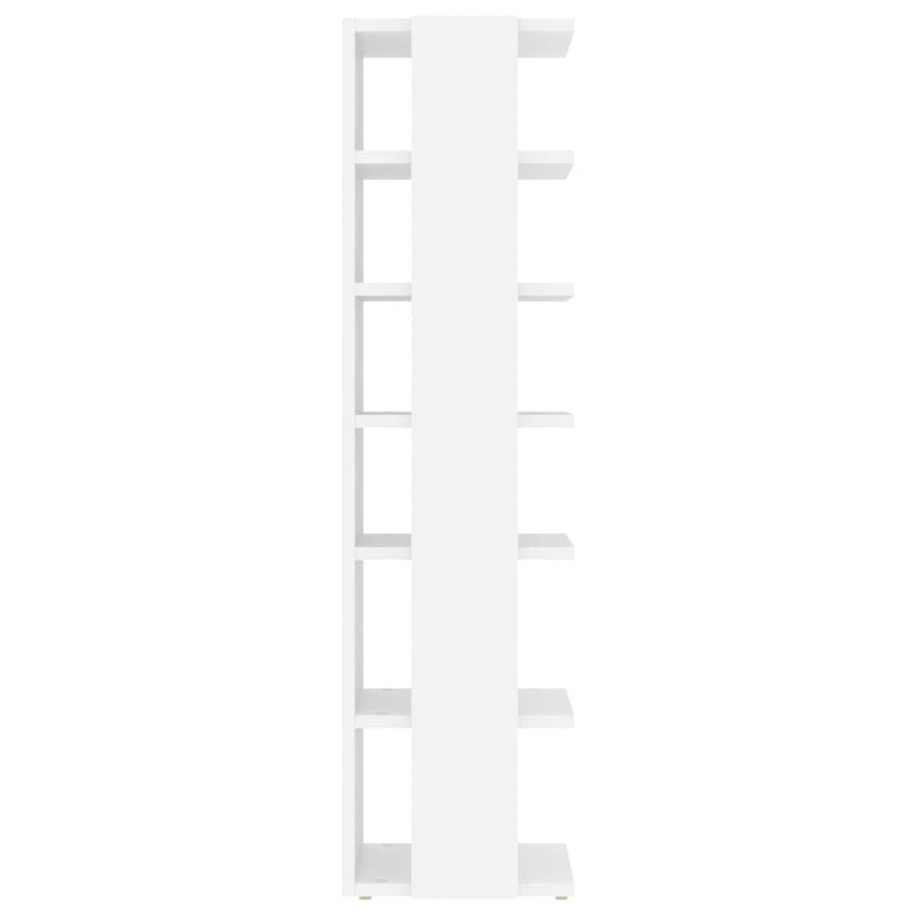 vidaXL Szafka na buty, biały, 27,5x27x102 cm, materiał drewnopochodny