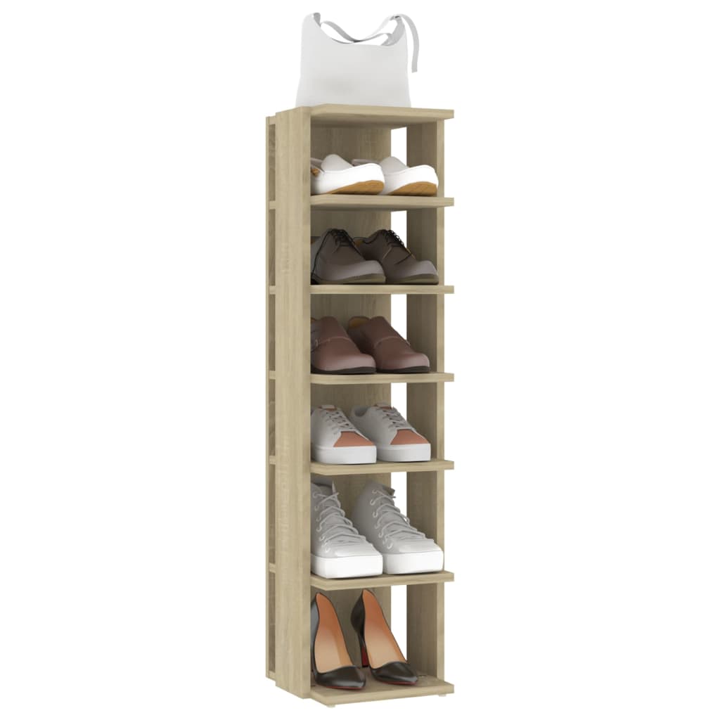 vidaXL Szafka na buty, dąb sonoma, 27,5x27x102 cm