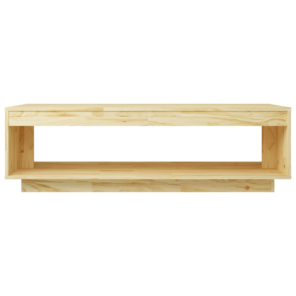 vidaXL Stolik kawowy, 110x50x33,5 cm, lite drewno sosnowe