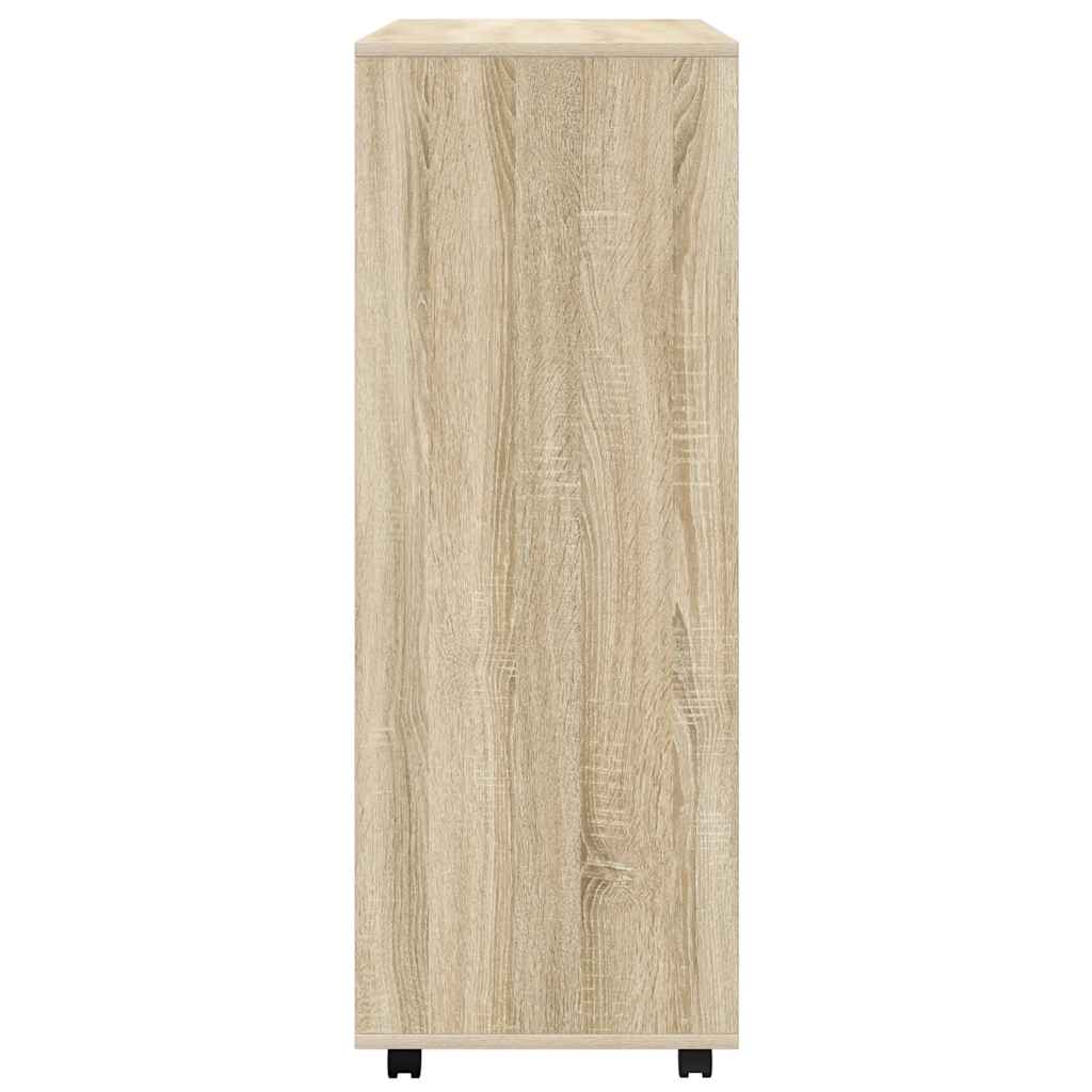 vidaXL Szafka, dąb sonoma, 80x40x110 cm, materiał drewnopochodny