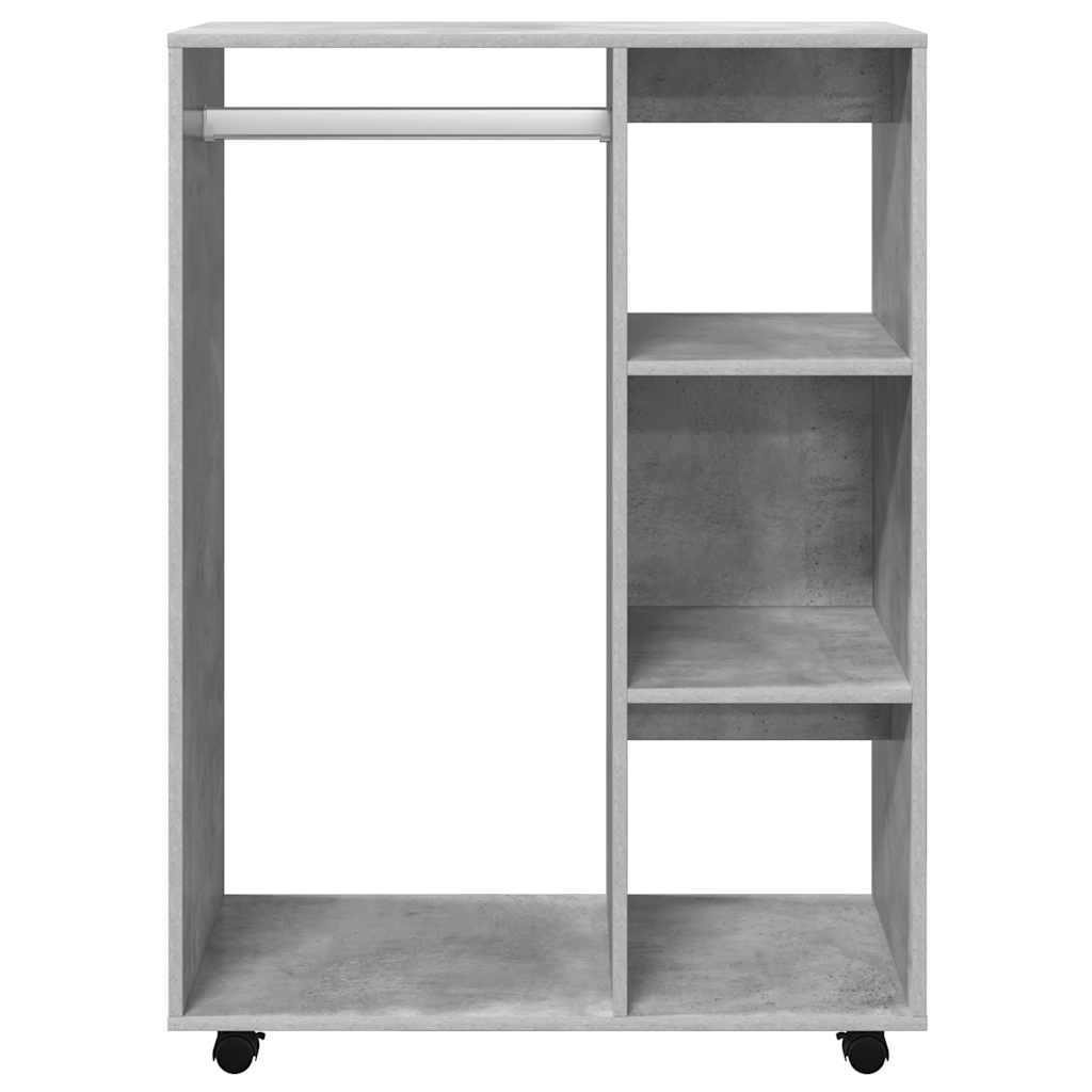 vidaXL Szafka, szarość betonu, 80x40x110 cm, materiał drewnopochodny