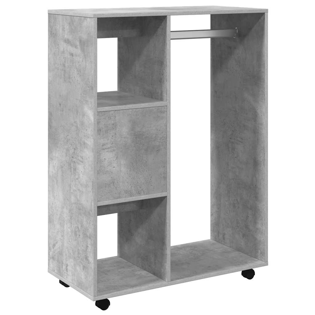 vidaXL Szafka, szarość betonu, 80x40x110 cm, materiał drewnopochodny