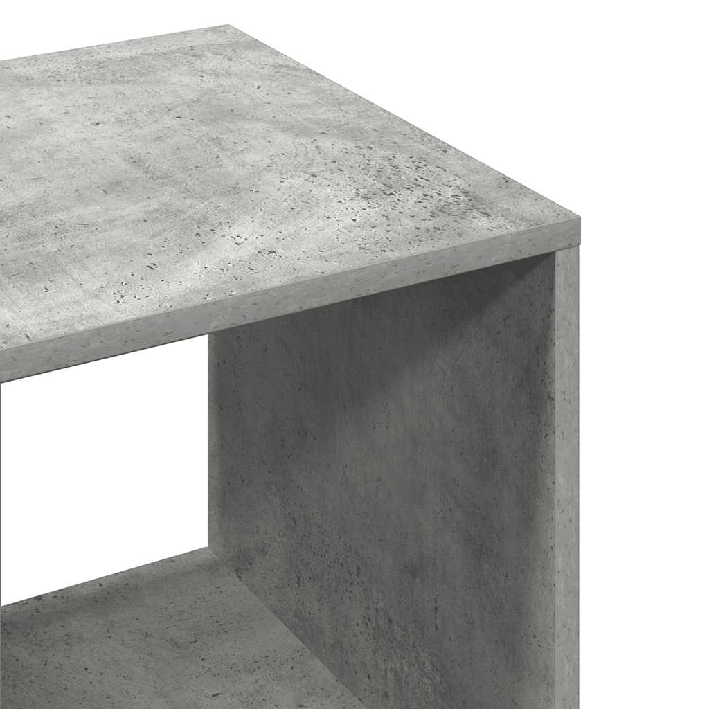 vidaXL Szafka, szarość betonu, 80x40x110 cm, materiał drewnopochodny