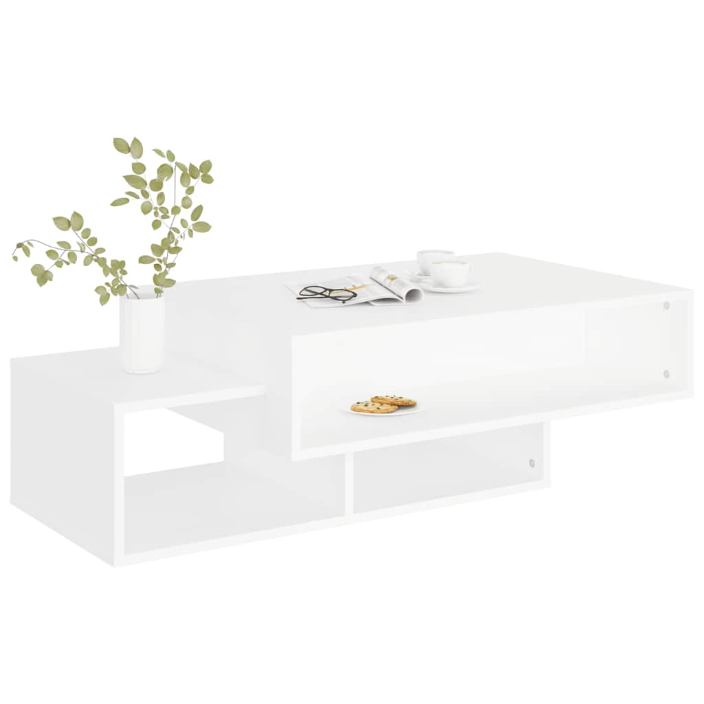 vidaXL Stolik kawowy, biały, 105x55x32 cm, materiał drewnopochodny
