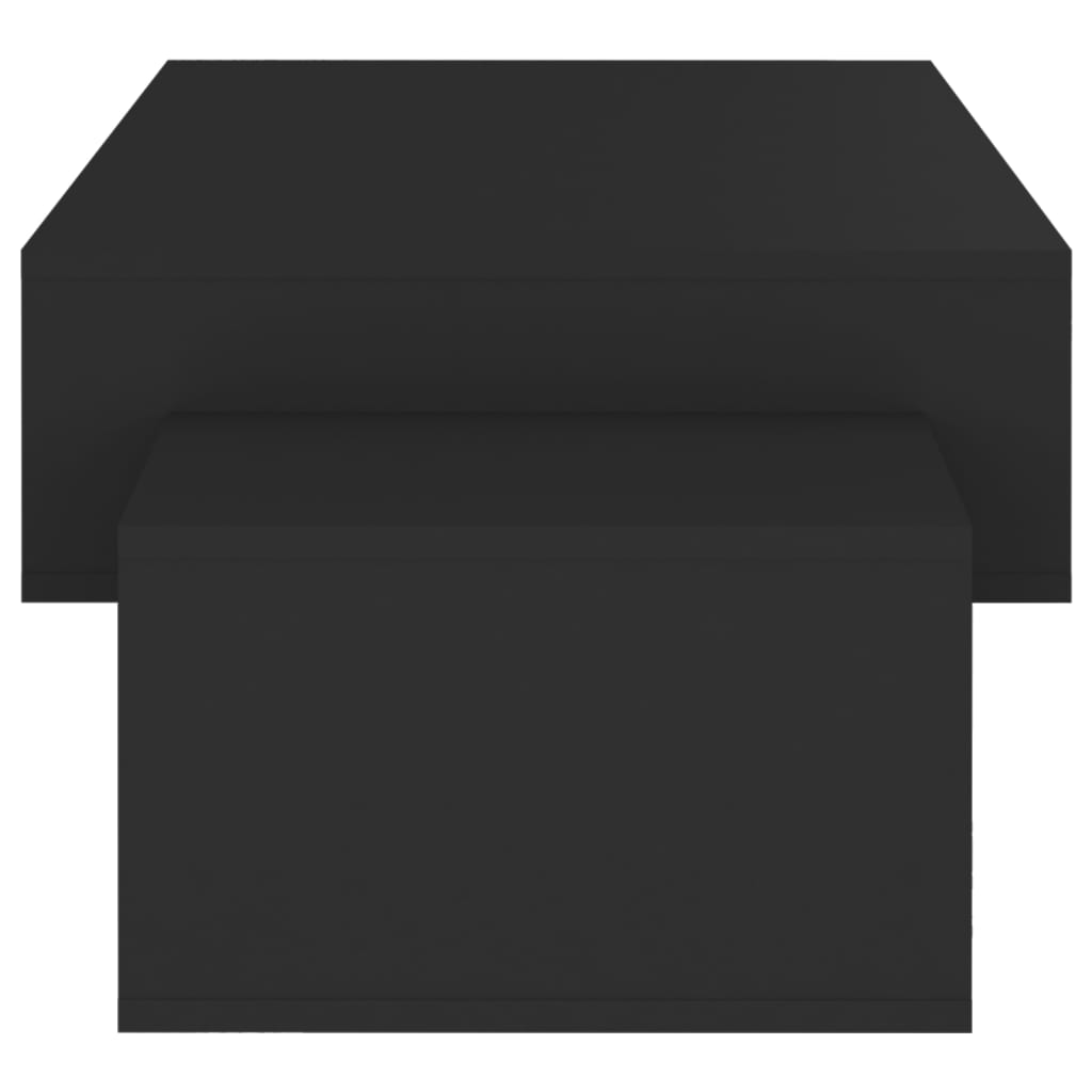 vidaXL Stolik kawowy, czarny, 105x55x32 cm, materiał drewnopochodny