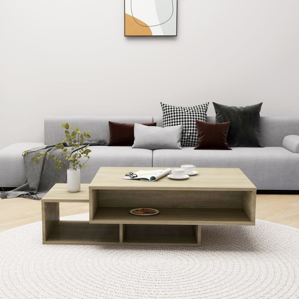 vidaXL Stolik kawowy, dąb sonoma, 105x55x32cm, materiał drewnopochodny