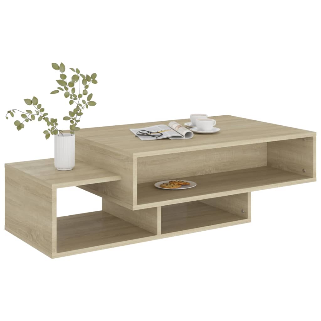 vidaXL Stolik kawowy, dąb sonoma, 105x55x32cm, materiał drewnopochodny