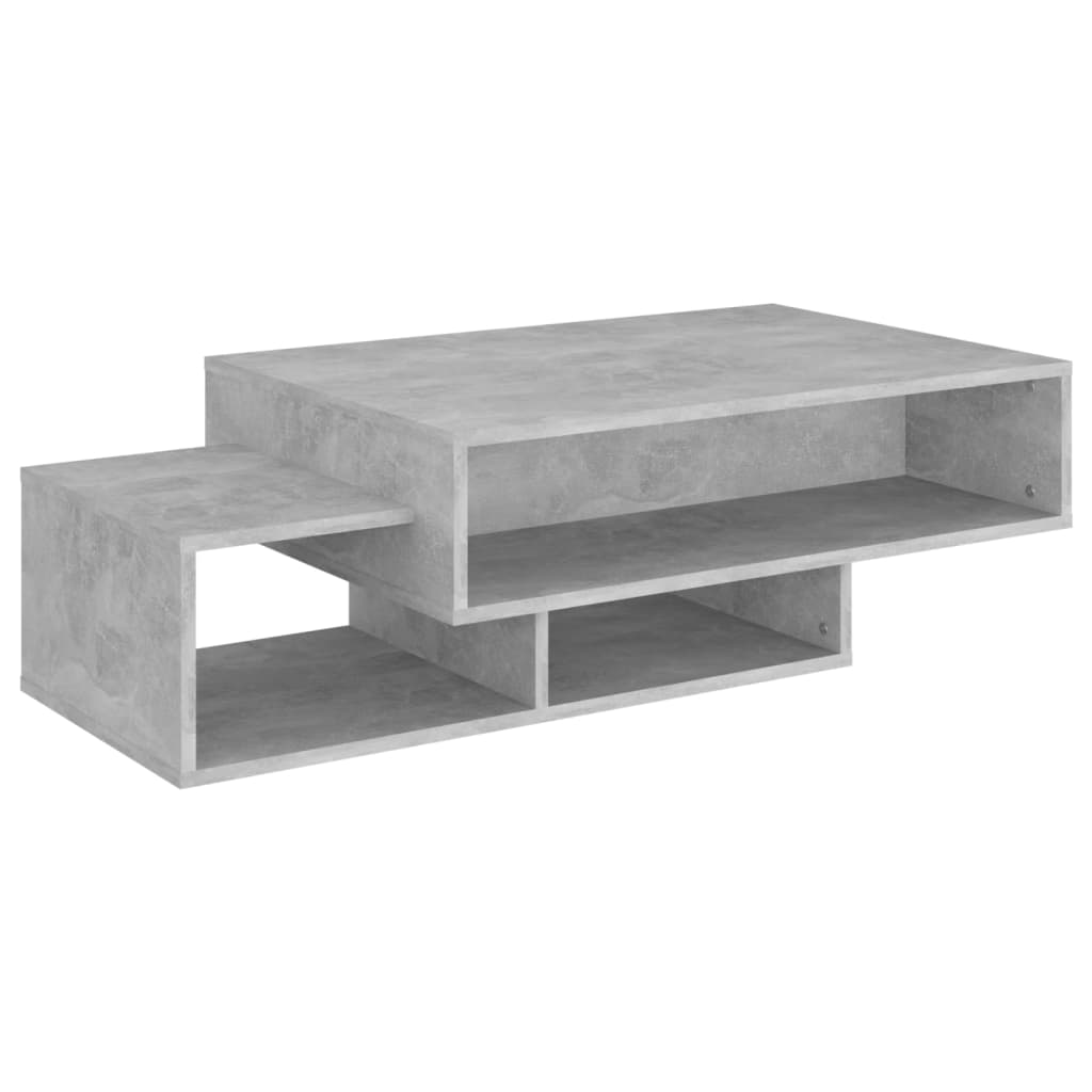 vidaXL Stolik kawowy, szarość betonu, 105x55x32 cm