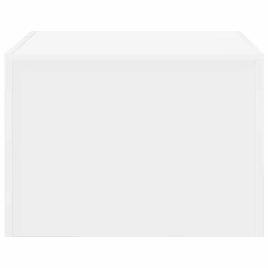 vidaXL Stolik kawowy, biały, 50x50x35 cm, materiał drewnopochodny