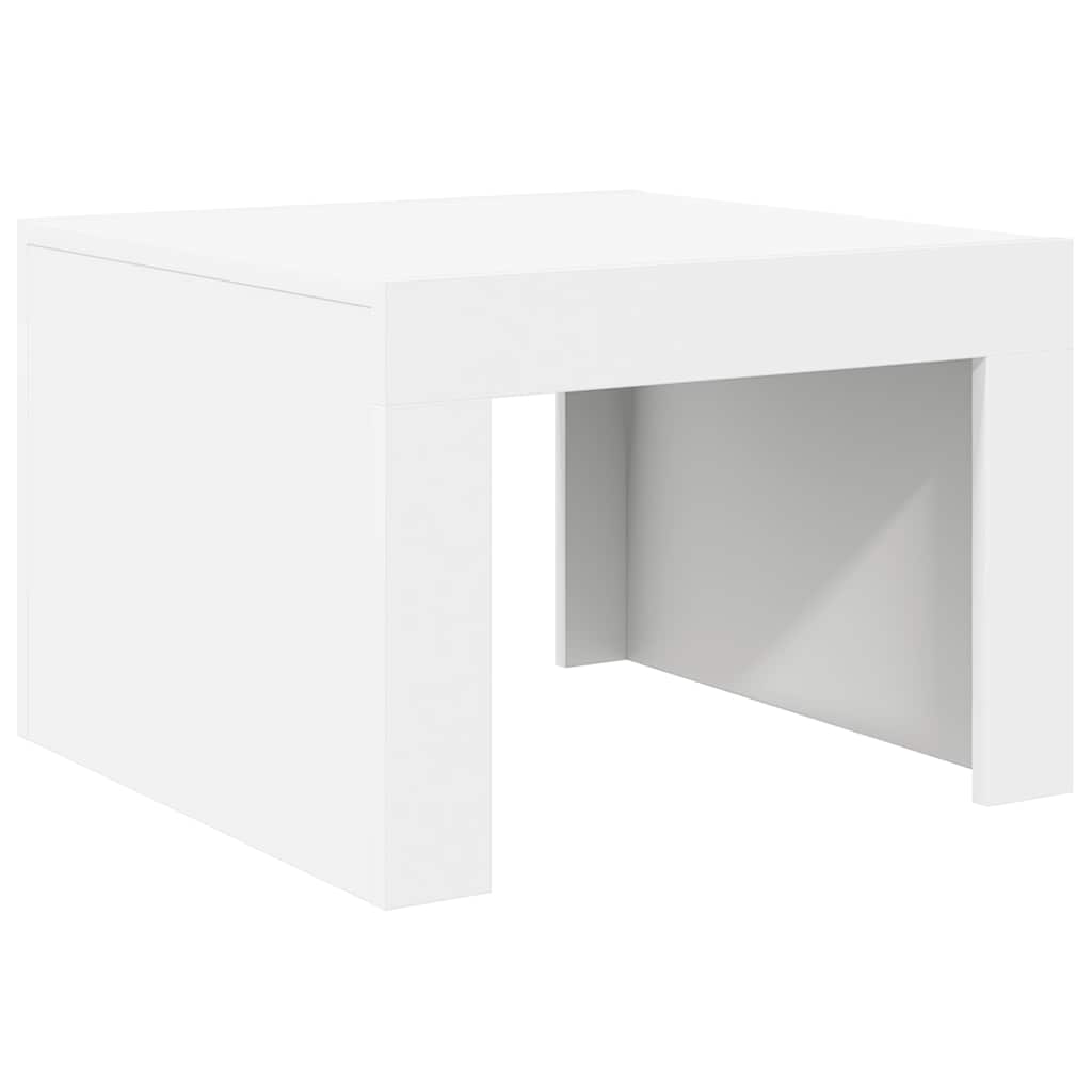 vidaXL Stolik kawowy, biały, 50x50x35 cm, materiał drewnopochodny