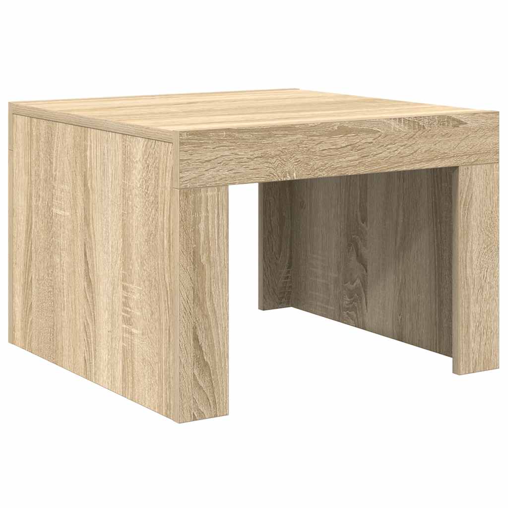 vidaXL Stolik kawowy, dąb sonoma, 50x50x35 cm, materiał drewnopochodny