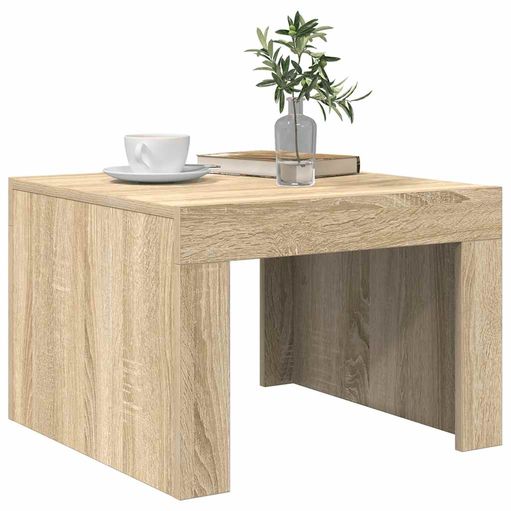vidaXL Stolik kawowy, dąb sonoma, 50x50x35 cm, materiał drewnopochodny