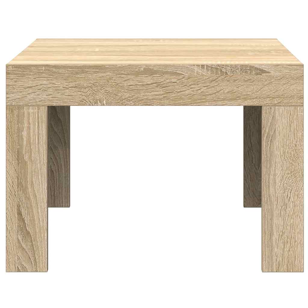 vidaXL Stolik kawowy, dąb sonoma, 50x50x35 cm, materiał drewnopochodny