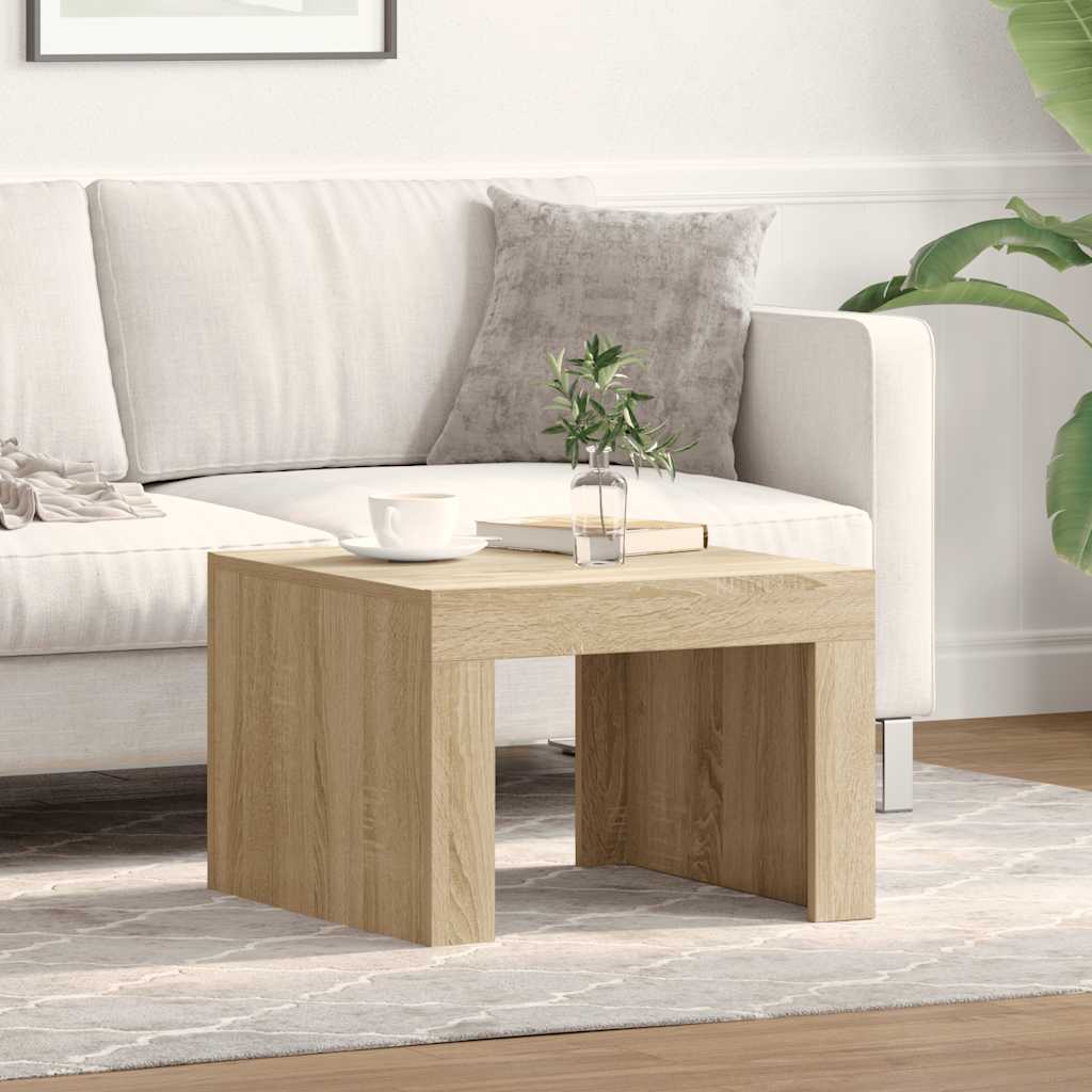 vidaXL Stolik kawowy, dąb sonoma, 50x50x35 cm, materiał drewnopochodny