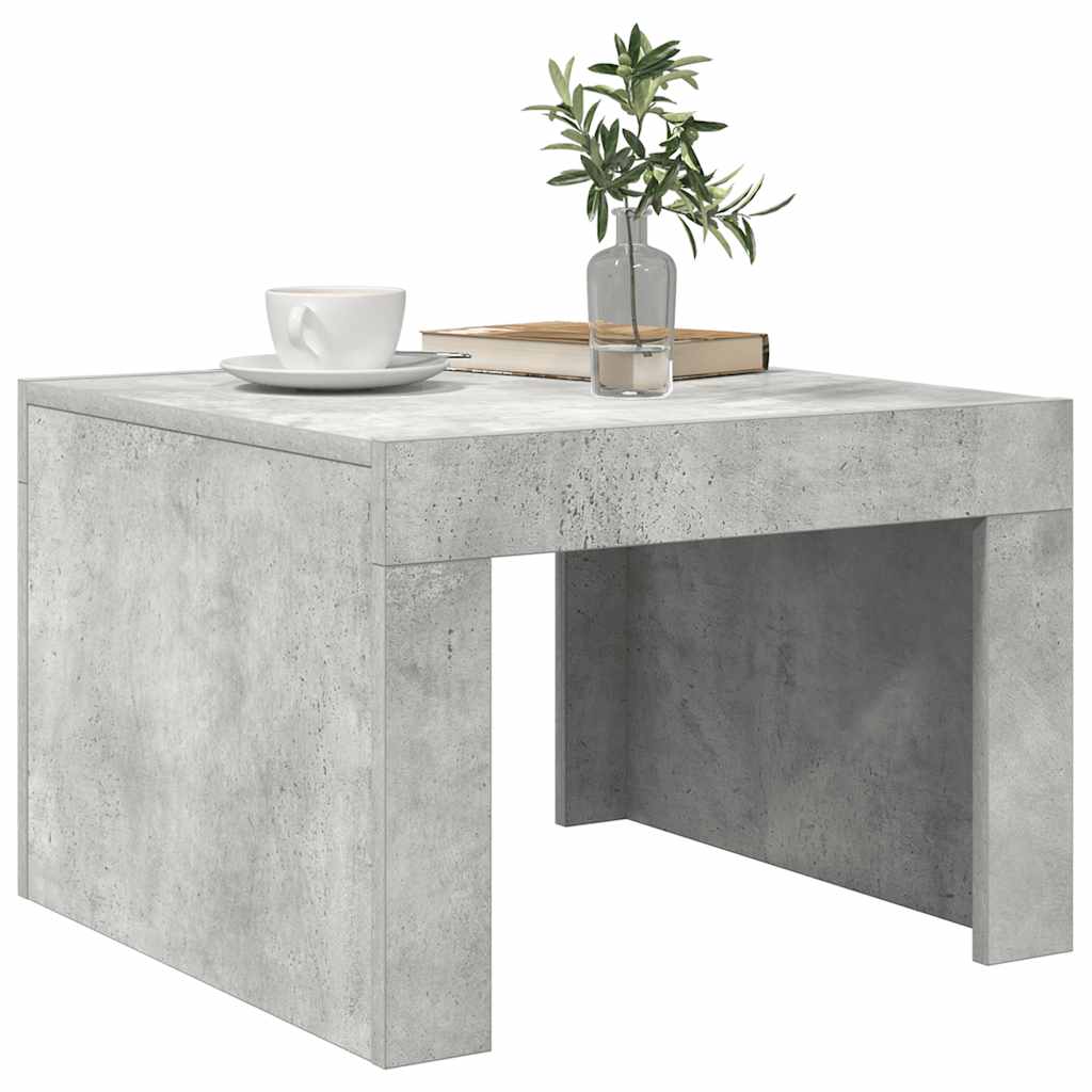 vidaXL Stolik kawowy, betonowy, 50x50x35 cm, materiał drewnopochodny