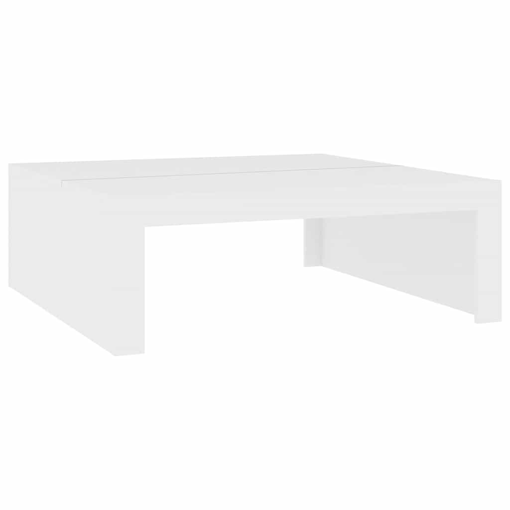 vidaXL Stolik kawowy, biały, 100x100x35 cm, materiał drewnopochodny