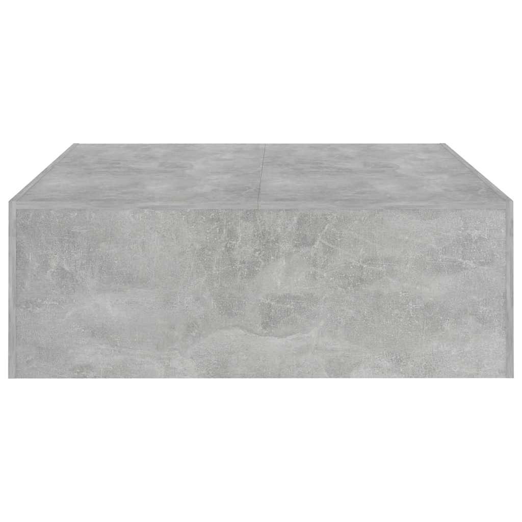 vidaXL Stolik kawowy, szarość betonu, 100x100x35 cm
