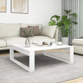 vidaXL Stolik kawowy, biały, 100x100x35 cm, materiał drewnopochodny