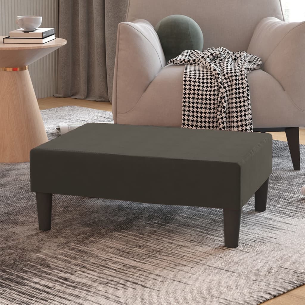 vidaXL Podnóżek, ciemnoszary, 78x56x32 cm, tapicerowany aksamitem