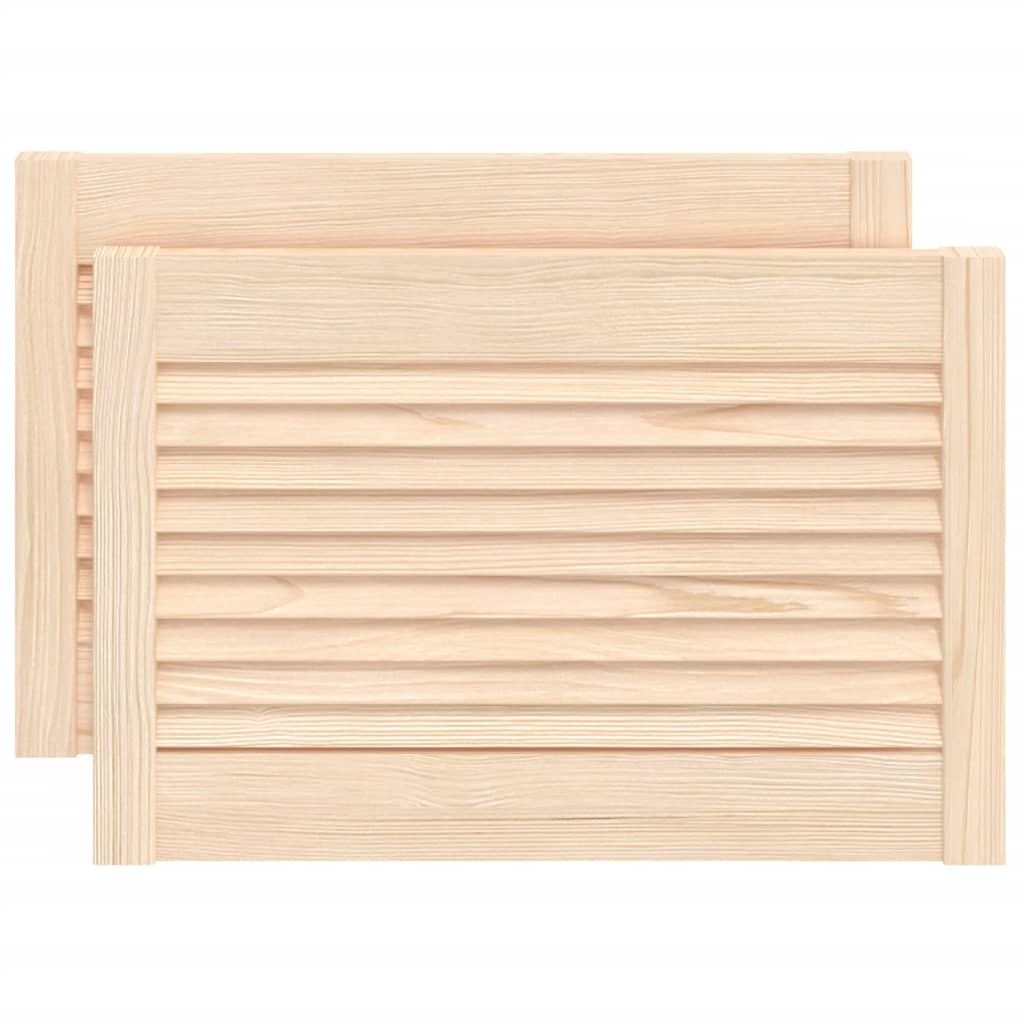 vidaXL Drzwi żaluzjowe do szafki, 2 szt., 39,5x59,4 cm, drewno sosnowe